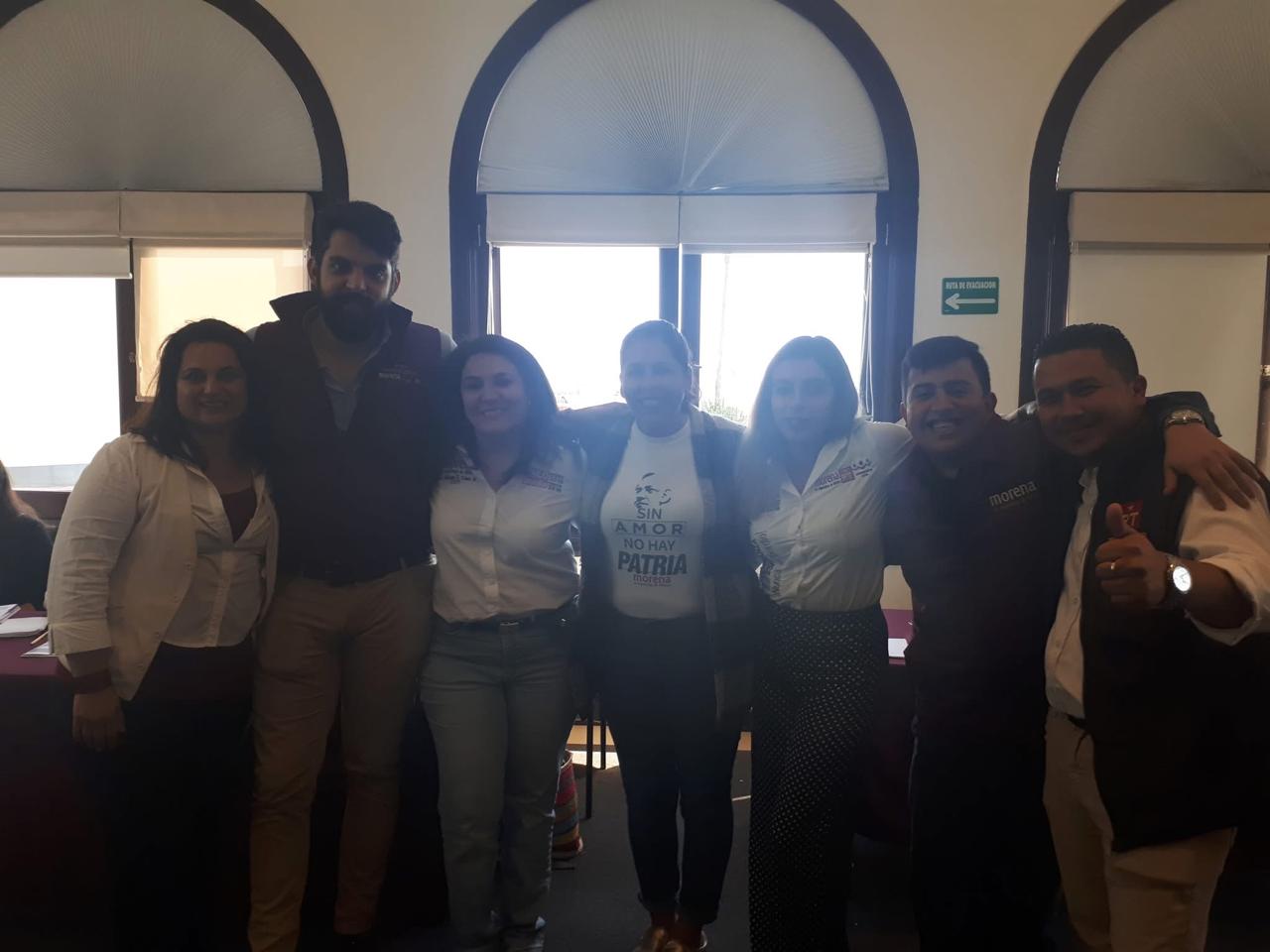 Reunión de estructura política con compañeras y compañeros de Morena.
